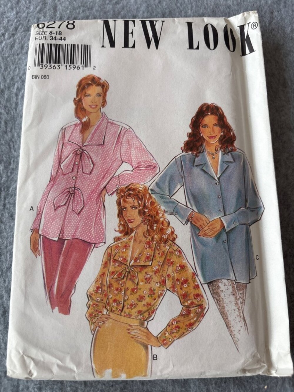 New Look Womens Shirt Sewing Pattern 6278 Size 8 10 12 14 16 18 Uncut